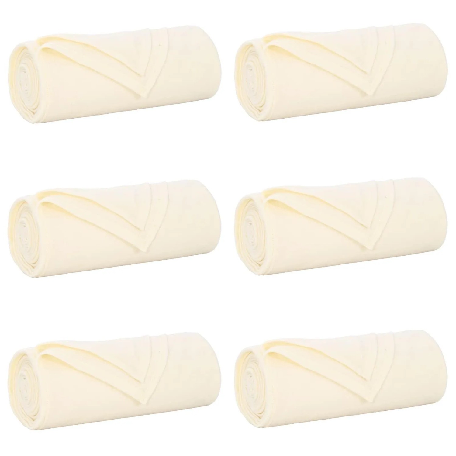 vidaXL Wohndecken 6 Stück Creme 170 x 130 cm Fleece 42017073