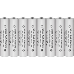 8er-Pack Mignon AAA Alkaline Batterien für diverse Geräte, z.B. Taschenlampen.