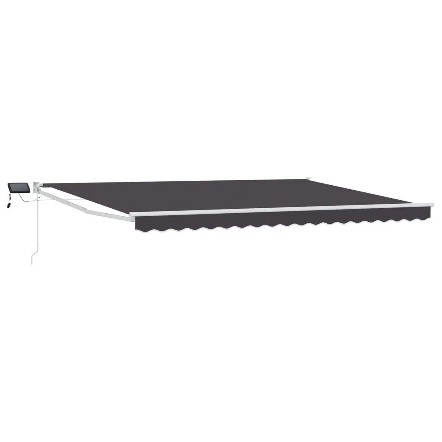 vidaXL Manuelle Gelenkarmmarkise mit LEDs Anthrazit 4 x 3 m 3419287