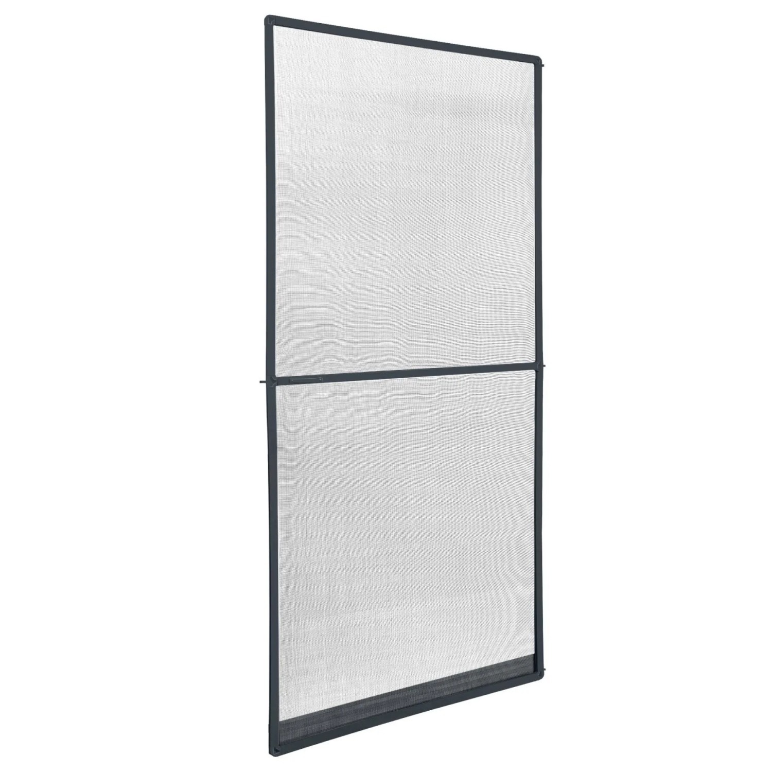 Tectake Fliegengitter Mit Aluminiumrahmen  Für Türen Wetter  und Uv Beständig  1 x 95 x 210 cm Anthrazit