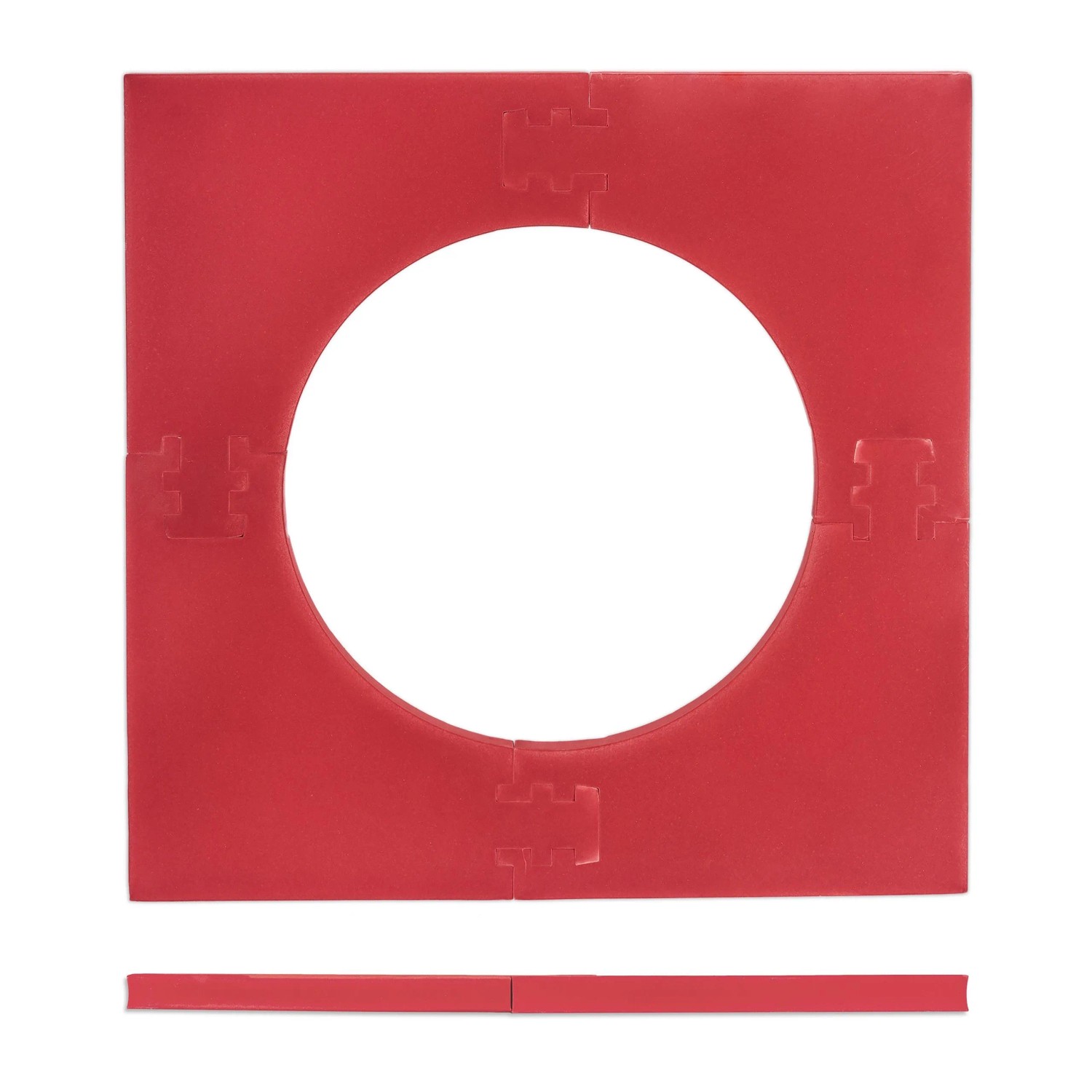 Relaxdays Dartscheiben Schutzring EVA Schaumstoff Bordeaux 71 cm x 71 cm x 3 cm