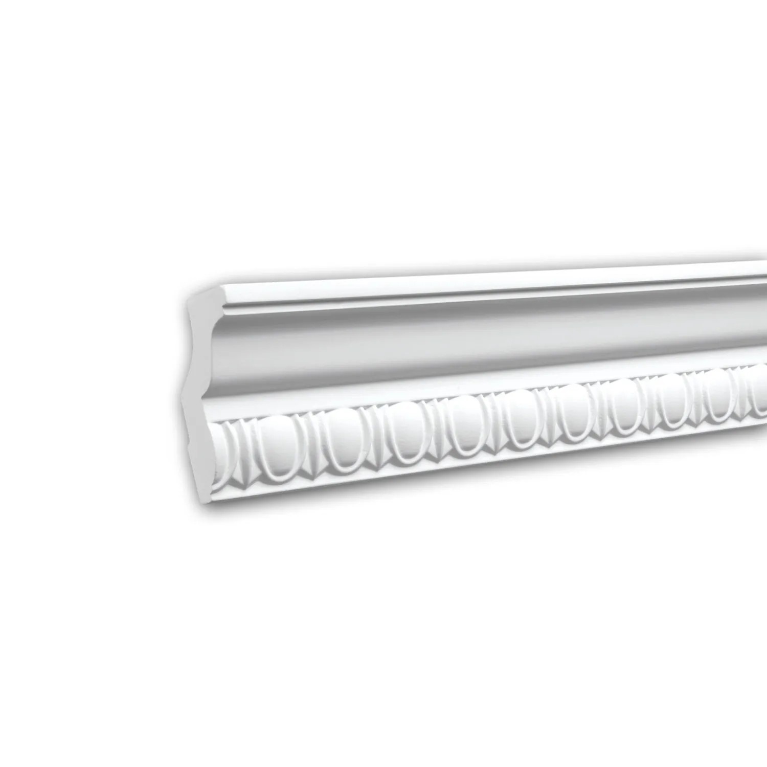 PROFHOME 150112F Flexible Eckleiste Stuckleiste aus Flexiblem Polyurethan 2 m 200 cm x 3,8 cm x 7,6 cm Weiß