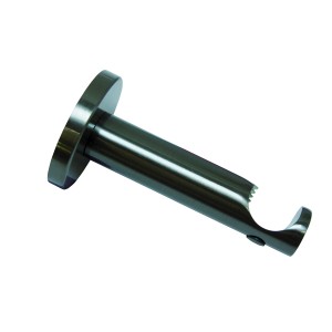 Gardinia Chicago Träger, offen, Titan, 8 cm, für 20 mm Stangen.
