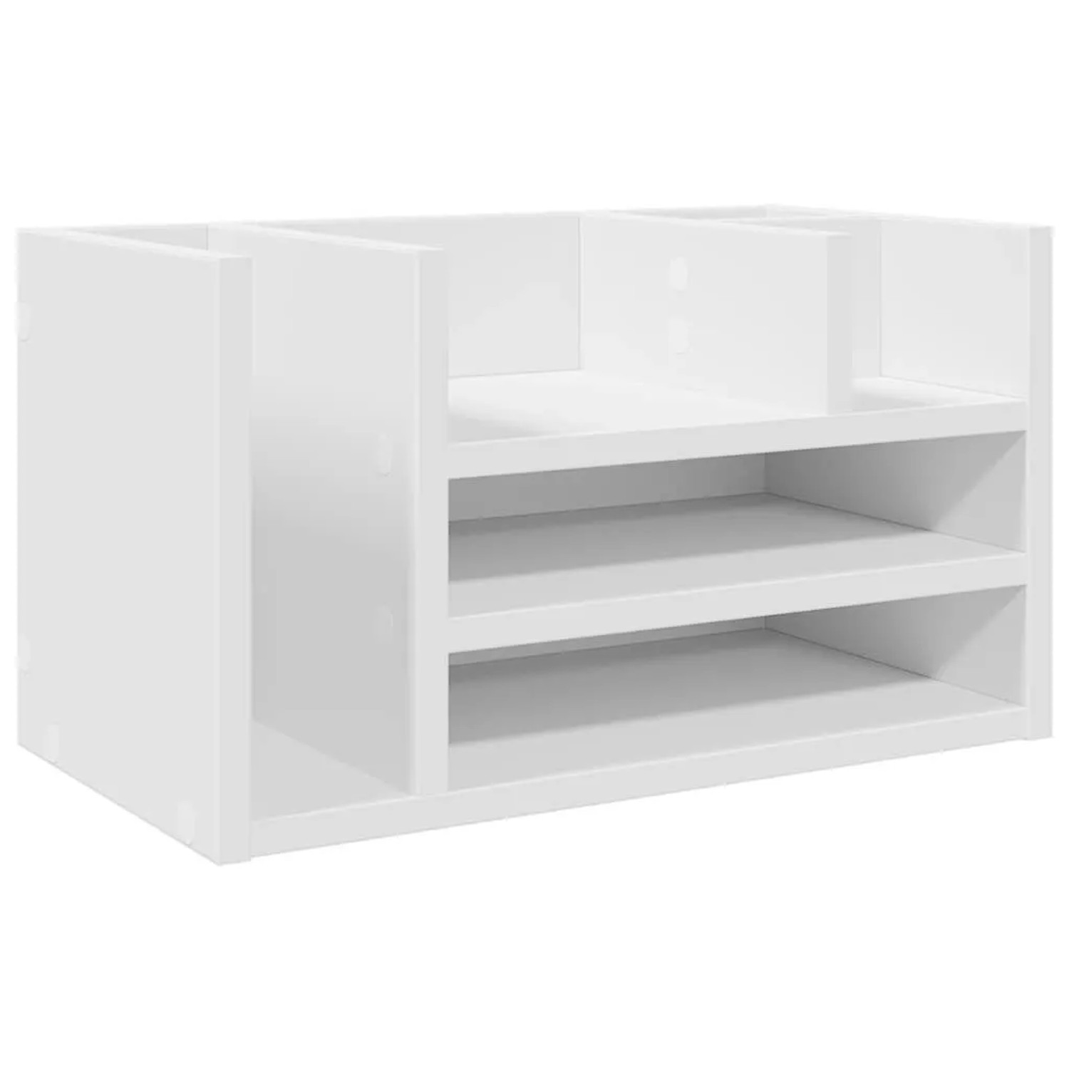 vidaXL Schreibtisch-Organizer Weiß 44,5x24x25 cm Holzwerkstoff 848038