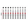 Einhell Bit-Set, 10-teilig, 50 mm Bits mit PH, PZ, TX und HEX Profilen im Taschenformat.