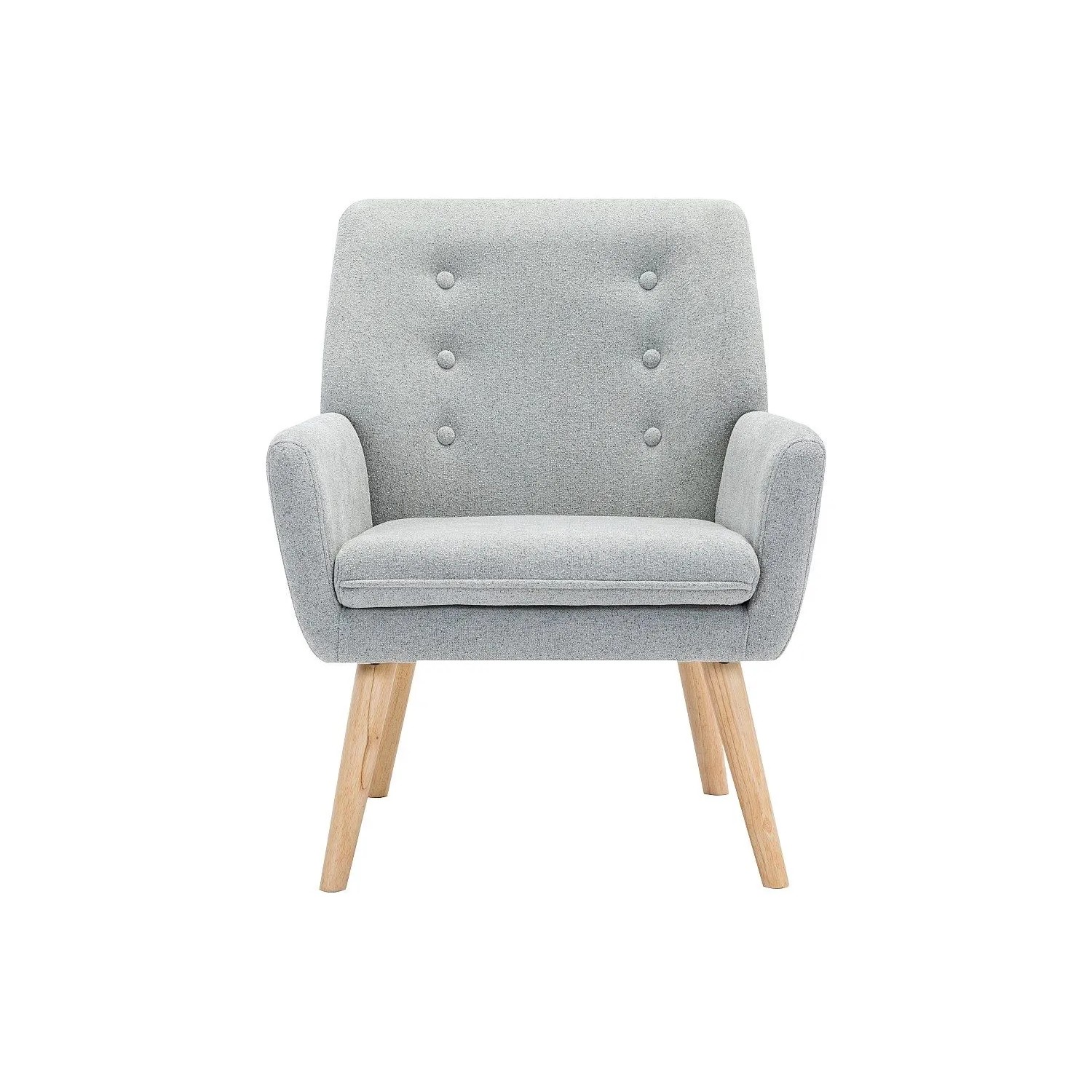 Vente-unique Sessel Mit Gerader Rückenlehne Serino Grau 65 cm