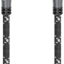 Hama Antennenkabel, Koax-Stecker/Kupplung, 1,5m, 120 dB, schwarz, mit vergoldeten Kontakten.