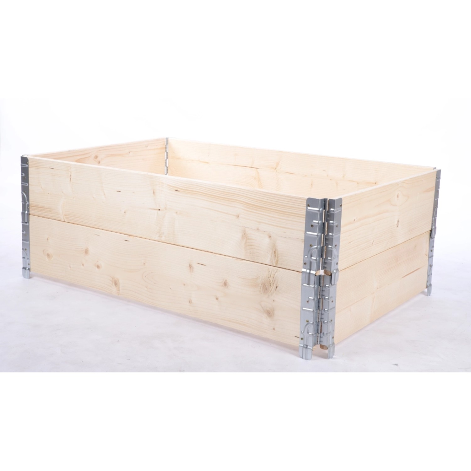 PROREGAL Hochbeetkisten GrowBox HxBxT 40x120x80cm 2 Ebenen Holz Natur günstig online kaufen