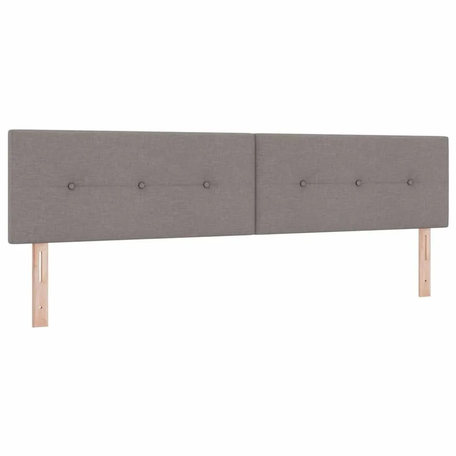 vidaXL LED Kopfteil mit LED-Lichtleisten Taupe 200 cm Polyester 3338165