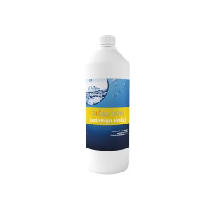 Flasche Evolution Randreiniger alkalisch, 1 Liter, zur Poolreinigung von Fett und Schmutz.