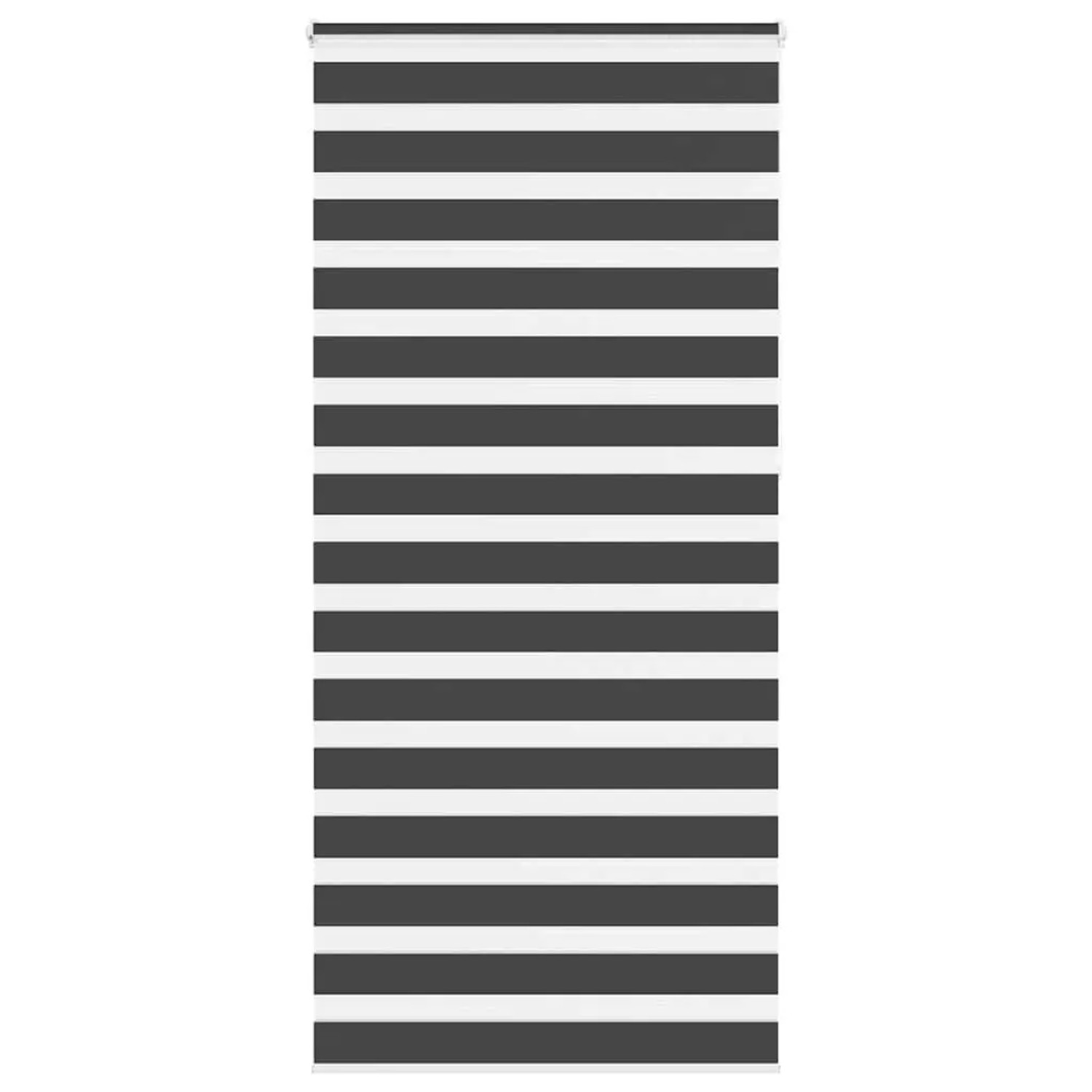 vidaXL Doppelrollo Schwarz 110x230 cm Stoffbreite 105,9 cm Polyester 4014289