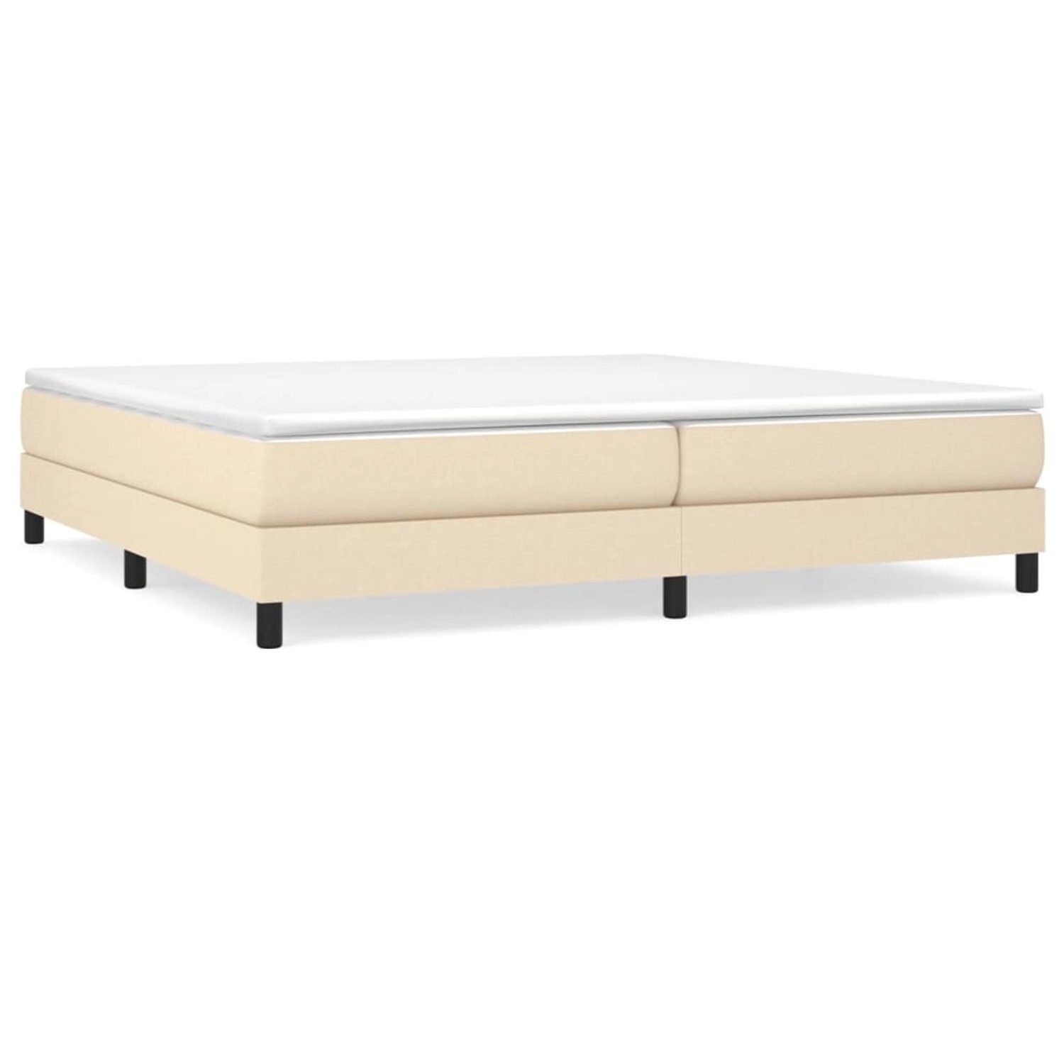 Vidaxl Boxspringbett Creme 200x200 Cm Stoff günstig online kaufen