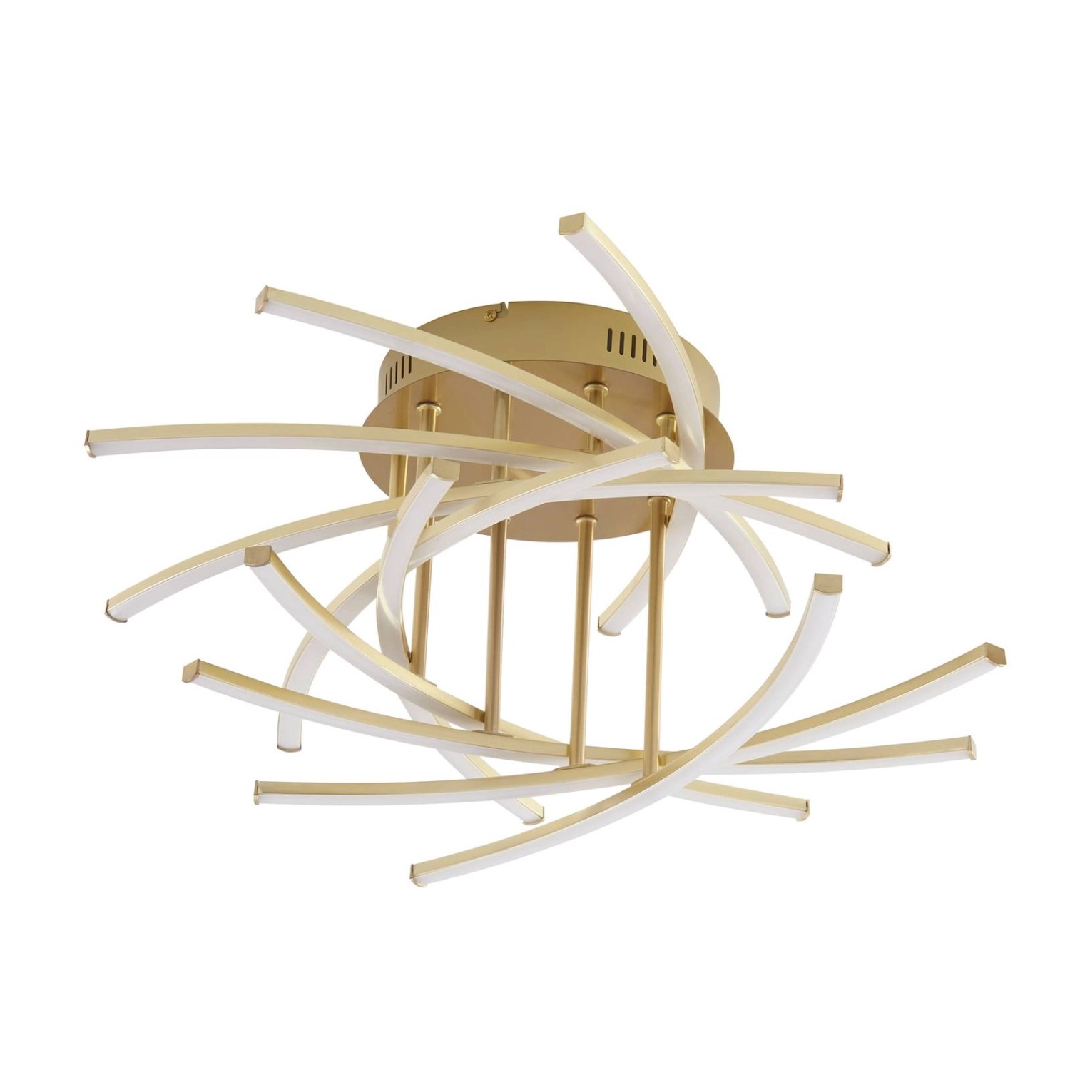 Lindby LED Deckenleuchte Flakira 10008796 Dimmbar Modern in Bronze aus Alum günstig online kaufen