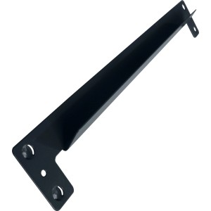 Schwarzer Bodenträger, 30 cm, für Regale mit Baukasten-Stecksystem.