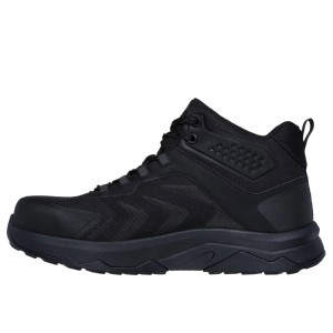 Skechers Nordown Speed-Flex Trekker S3S Sicherheitsschuh, schwarz, knöchelhoch. Sportlicher Arbeitsschuh mit Schutzkappe.