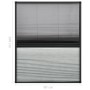 vidaXL Insektenschutz-Plissee für Fenster Alu 80x100 cm mit Jalousie 148683_7