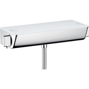 Raindance SelectS 150 Brausesystem Aufputz mit Thermostat in Chrom/Weiß.