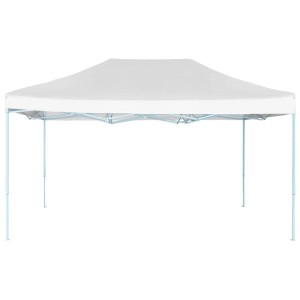 Weißes vidaXL Falt-Partyzelt 3x4m aus Stahl für Garten & Outdoor-Events.