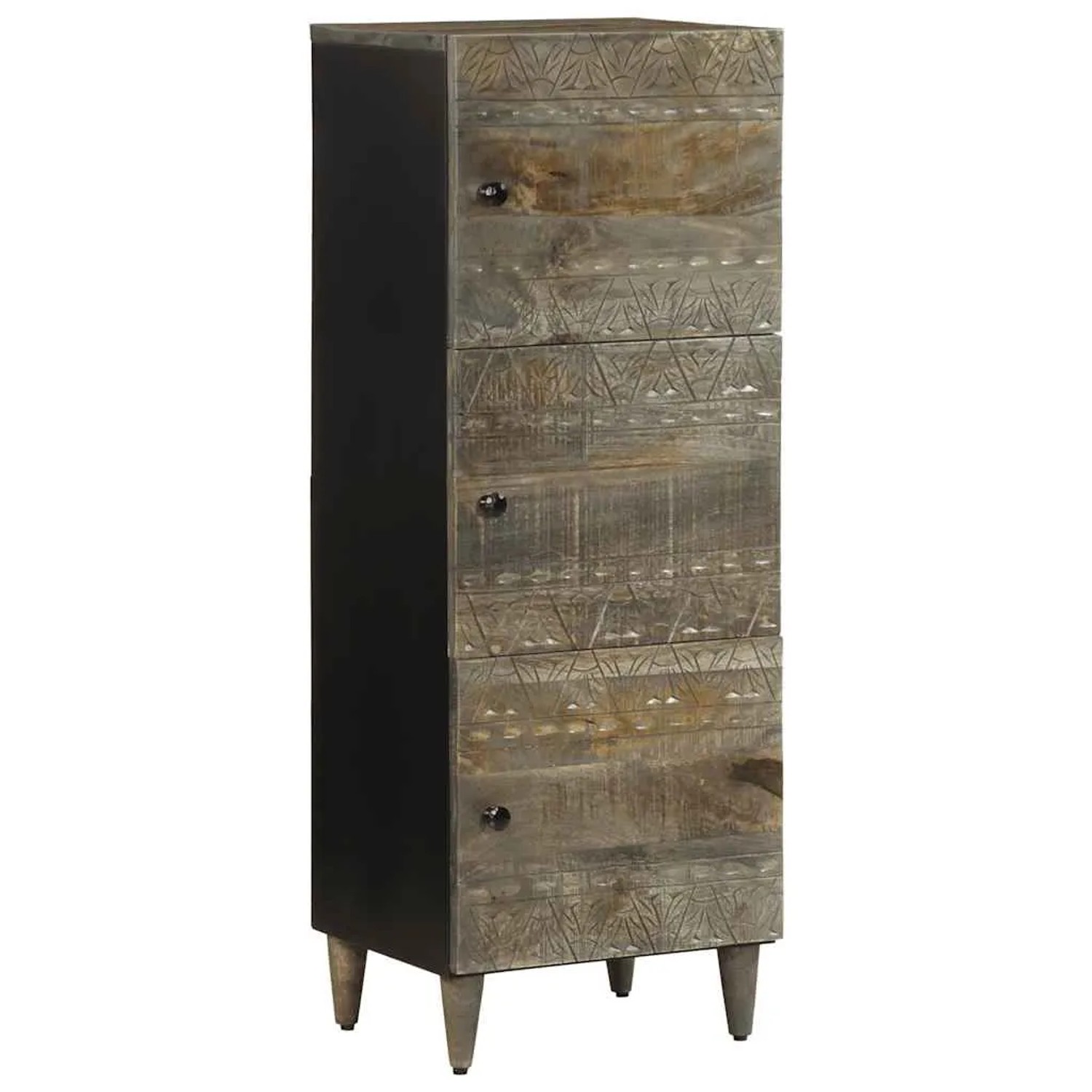 vidaXL Highboard 40x33x110 cm Massivholz Mango 4017821