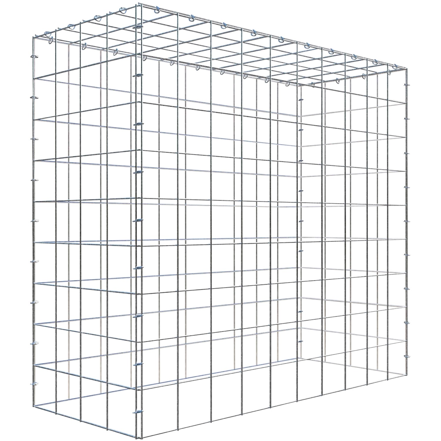 Thumbnail - Gabiona C-Ring-Gabione-Anbaukorb Typ 3 90 x 100 x 40 cm Maschenw 10 x 10 cm
