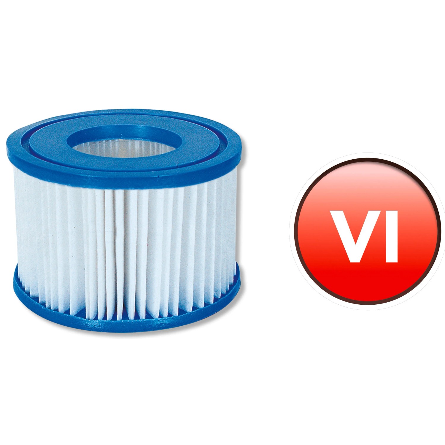 Bestway Filterkartusche Größe VI für Lay-Z-Spa Whirlpool, 2er-Pack.