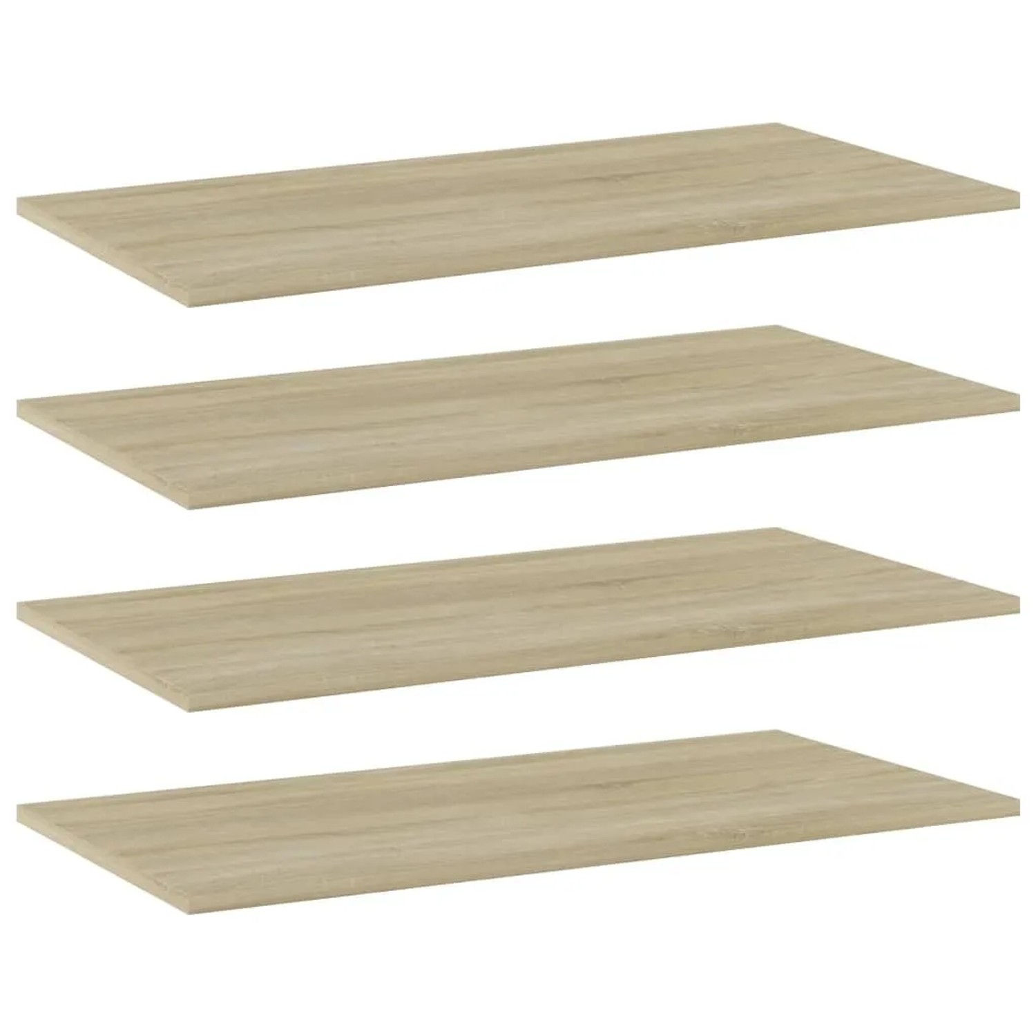 vidaXL Bücherregal-Bretter 4 Stk Sonoma-Eiche 80x40x1,5 cm 805336