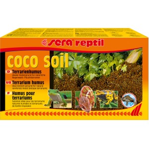 Sera Reptil Coco Soil Terrarium-Bodengrund: Kokosfaser-Humus für Feuchtterrarien.