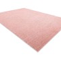 RugsX Teppich Eton Plus rosa, rechteckig, einfarbig, weicher Flor. Für Wohnzimmer.