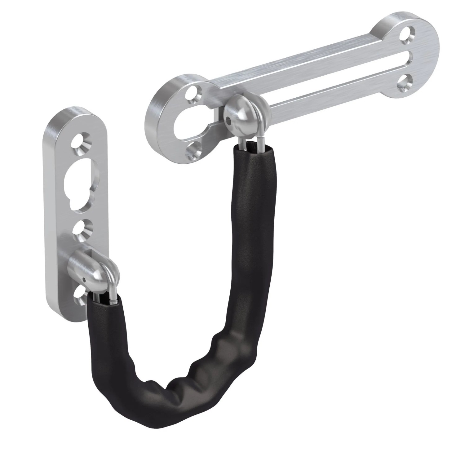 BASI Türkette Türspaltsperre, (Packung), mit Kratzschutz, gehärtete Kettenglieder, Kettenlänge 185 mm