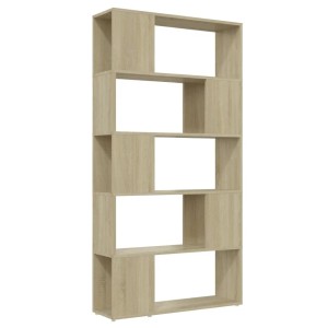 vidaXL Bücherregal Raumteiler Sonoma-Eiche 80x24x155 cm Holzwerkstoff 809146