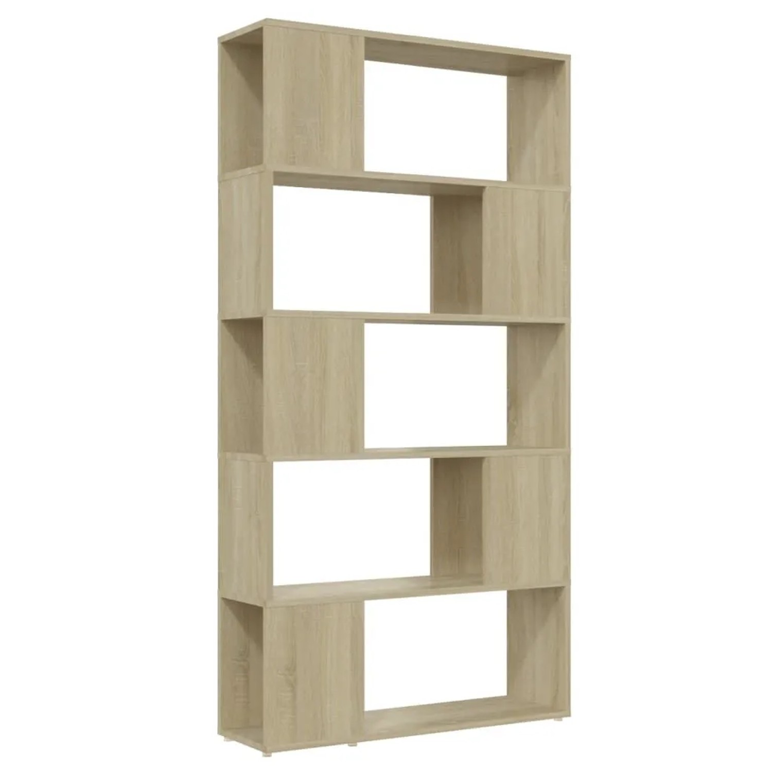 vidaXL Bücherregal Raumteiler Sonoma-Eiche 80x24x155 cm Holzwerkstoff 80914 günstig online kaufen