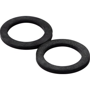 Zwei schwarze KÖRO EPDM Dichtungsringe 17x24x2 mm für 1/4 Zoll Verschraubungen.