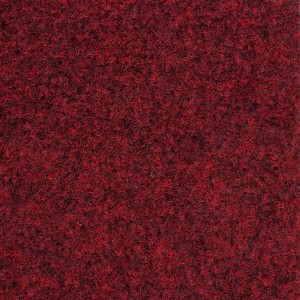 Rote Schatex Teppichfliese aus Nadelvlies, ideal für Büro und Messe. Selbstliegend und strapazierfähig.