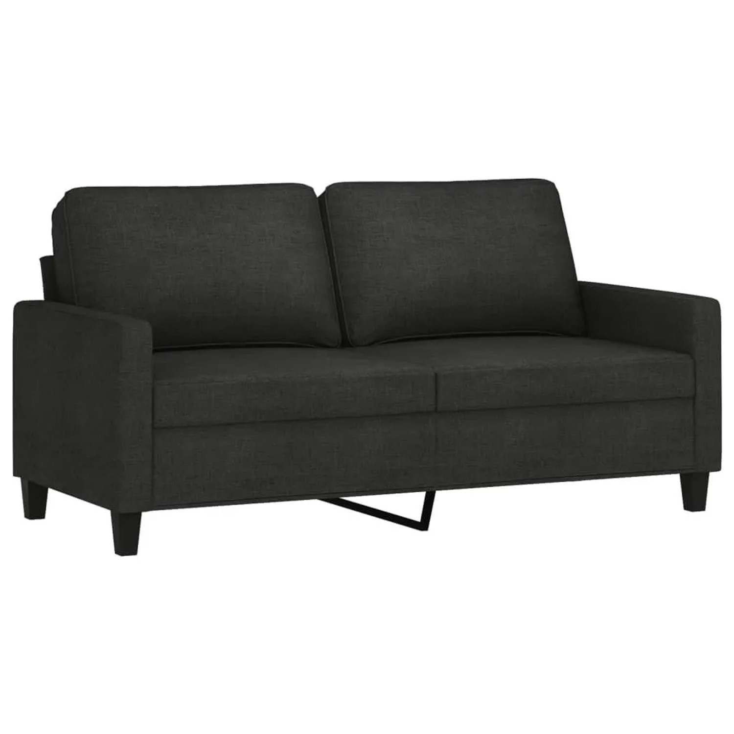 vidaXL 2-Sitzer-Sofa Schwarz 140 cm Stoff 359167 günstig online kaufen