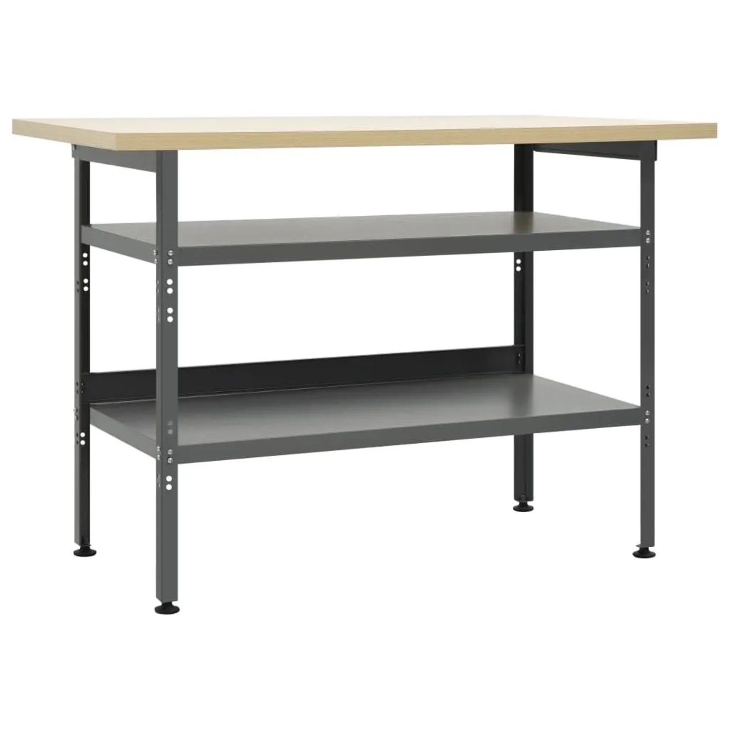 vidaXL Werkbank Grau 120x60x85 cm Stahl 145344