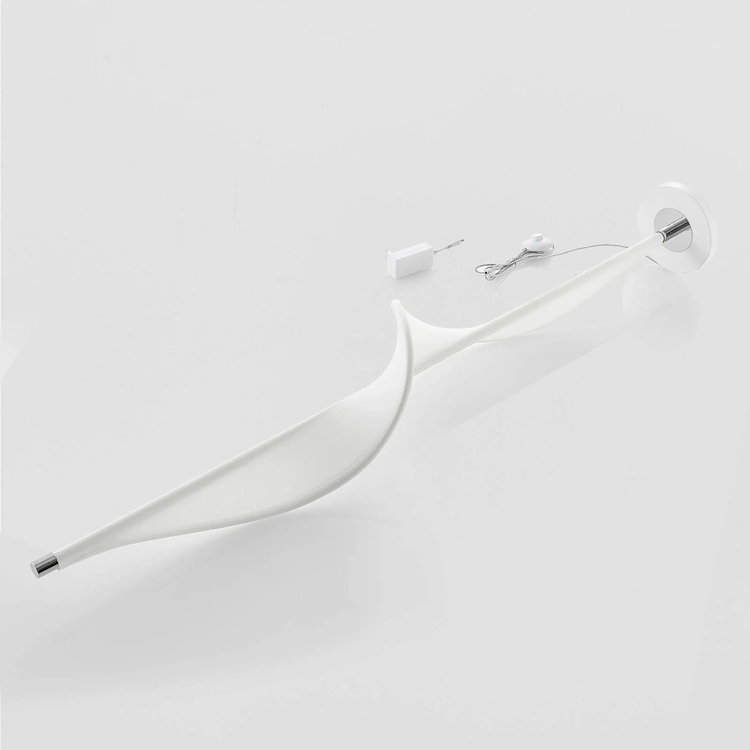 Lucande LED Stehlampe Edano 9626389 Dimmbar Modern in Weiß aus Textil 1-flammig Wohnzimmerleuchte_8