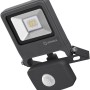 Ledvance LED-Außenstrahler Endura Flood mit Sensor, 10W, dunkelgrau. Außenleuchte mit Bewegungsmelder.