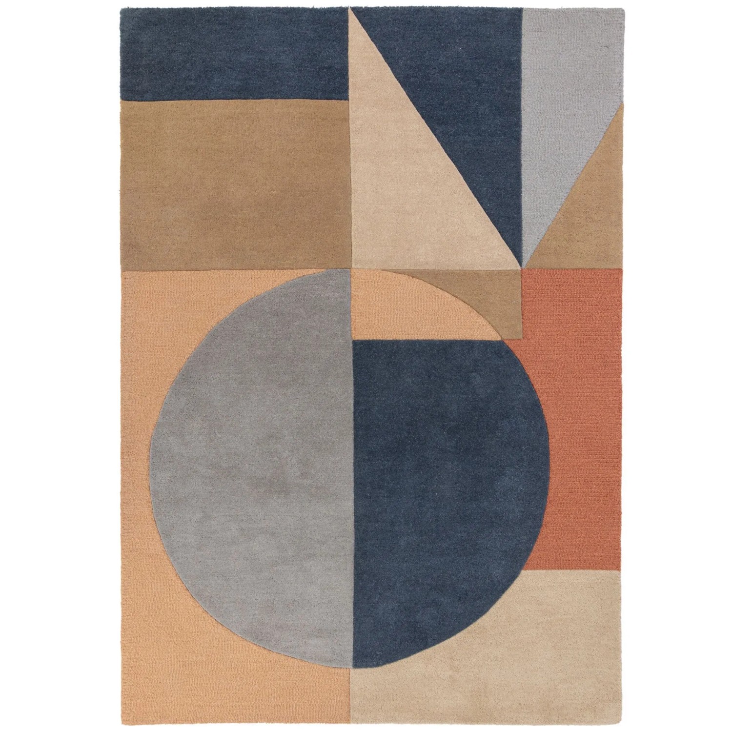 Flair Rugs Wollteppich Esre 120 cm x 170 cm Mehrfarbig
