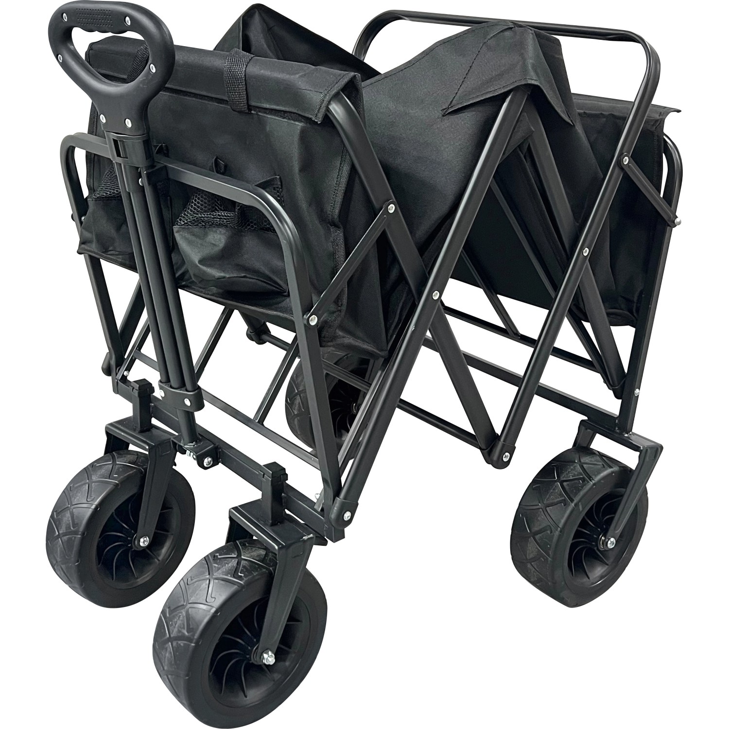Bollerwagen Faltbar 100 cm x 97 cm x 58 cm Schwarz kaufen bei OBI