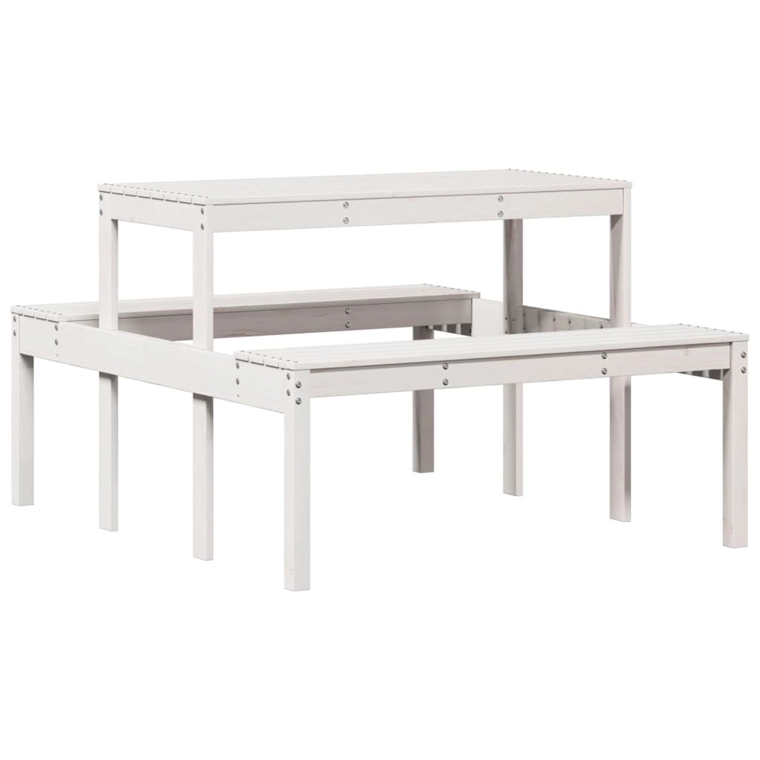 vidaXL Picknicktisch 110x134x75 cm Massivholz Kiefer 832558