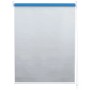 Blaues MCW Rollo, 70x160cm, mit Kettenzug und Thermobarriere für Wand- oder Deckenmontage.