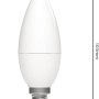 E14 LED-Leuchtmittel in Kerzenform C35, 4,9W, 470lm, Ø 3,5cm x 10,3cm. Warmweißes Licht.