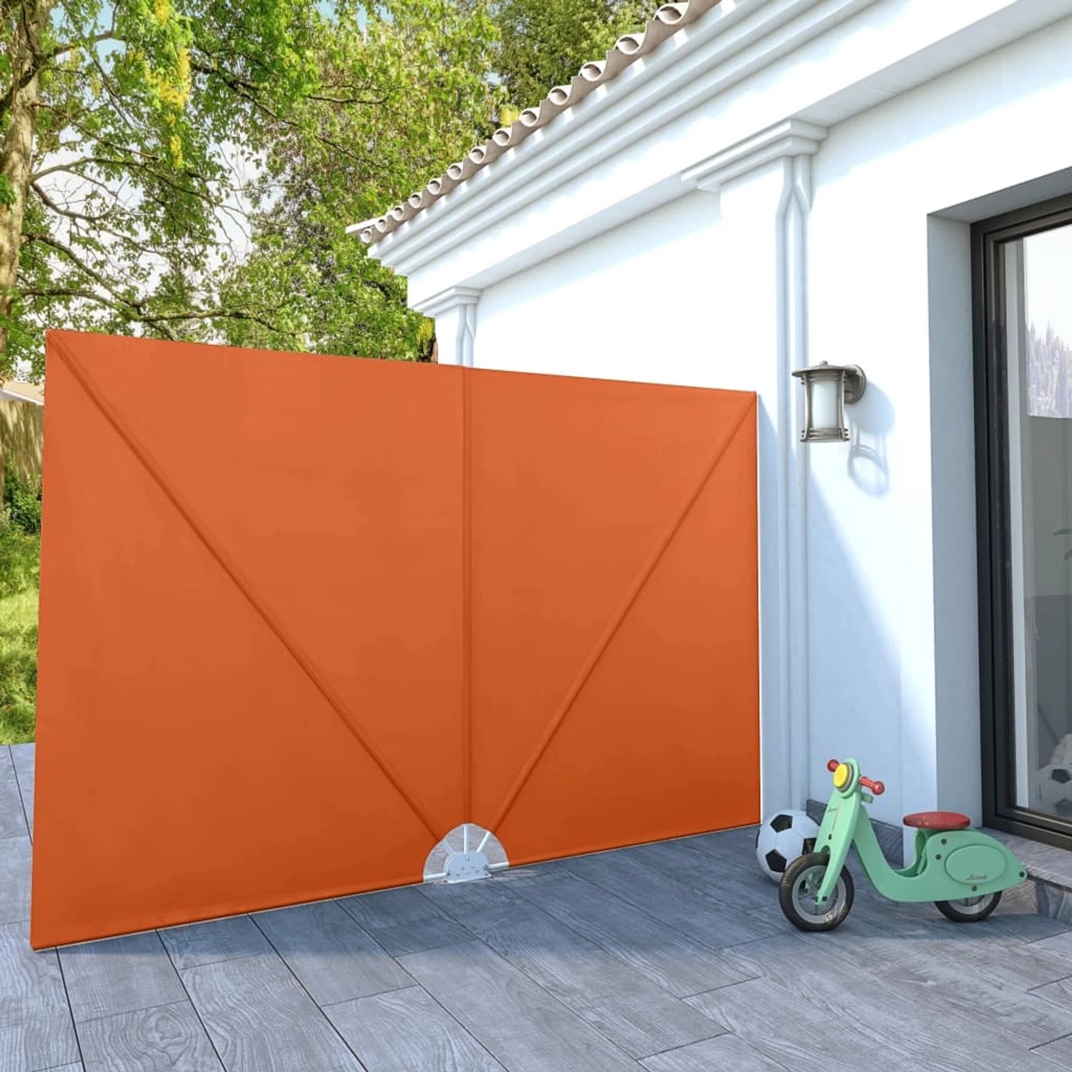 furnicato Faltbarer Terrassen-Seitenfächer Terracotta-Rot 300×200 cm günstig online kaufen