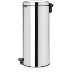 Brabantia Treteimer NewIcon 30 l aus Edelstahl, glänzend. Mülleimer für Küche und Bad.