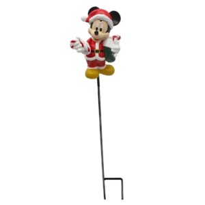 Disney Gartenstecker Mickey als Weihnachtsdeko, 38 cm hoch.