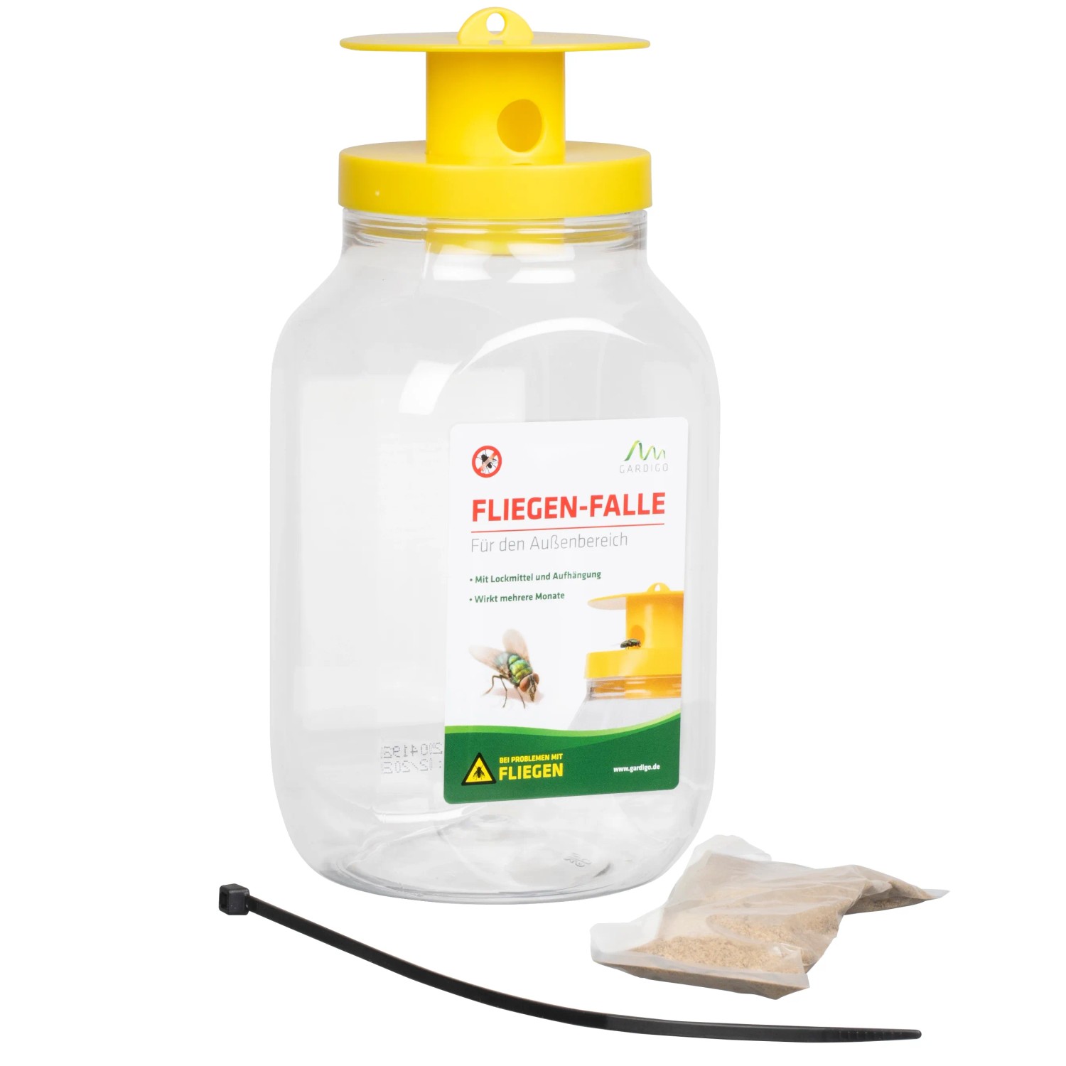 Gardigo Fliegenfalle Monitoring Transparent Gelb