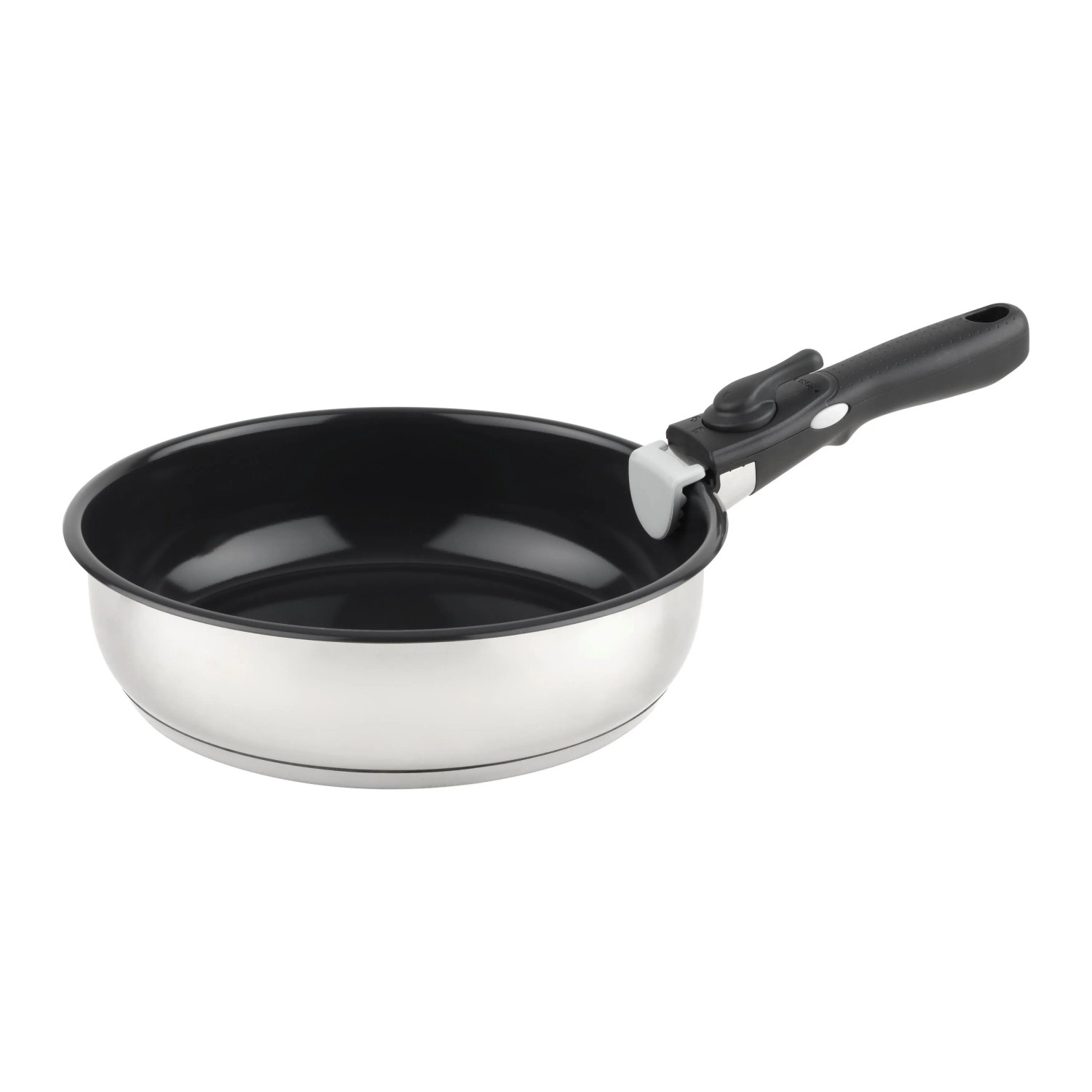Mömax Bratpfanne Click & Cook Edelstahlfarben/Schwarz_2