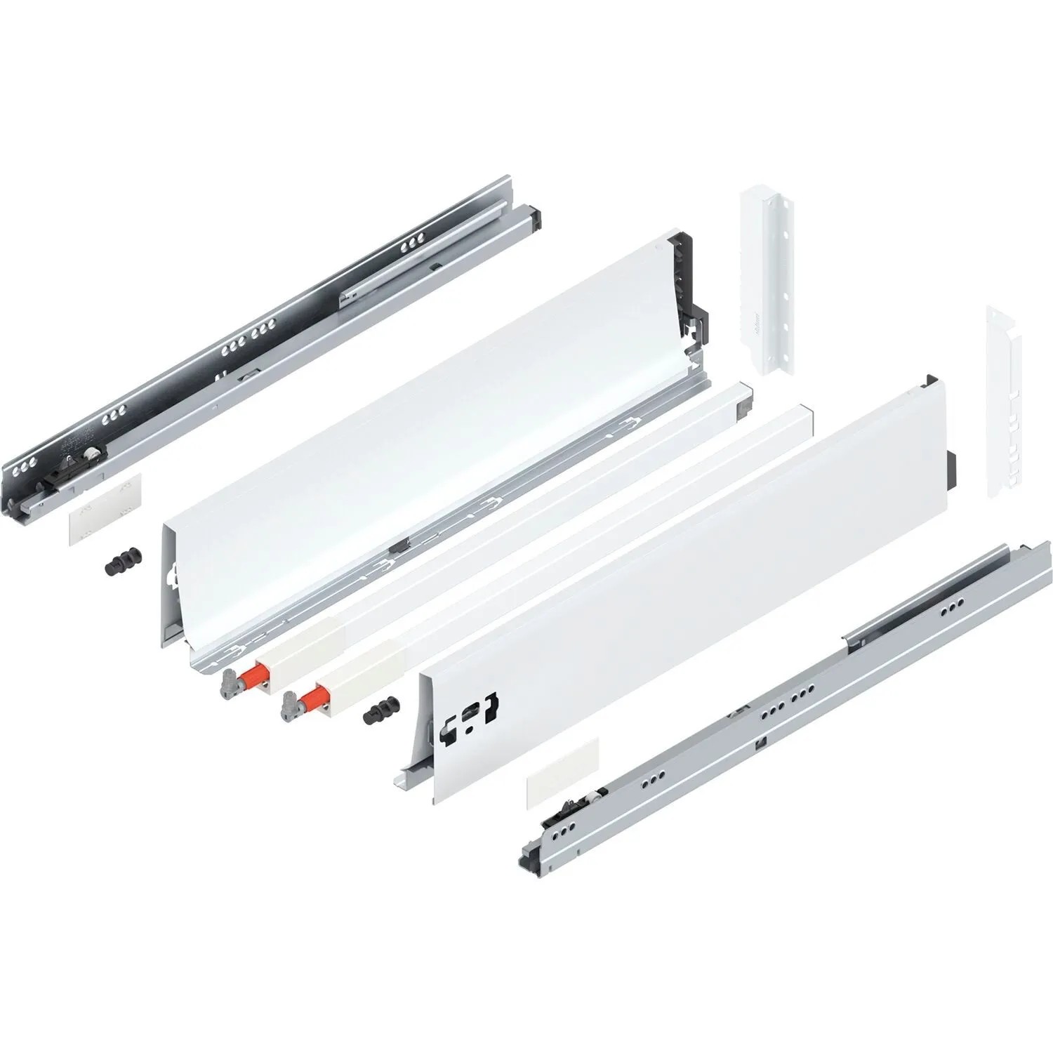 Blum D-Reling K Tandembox antaro Vollauszug 550 mm 30 kg Seidenweiß 1 Paar