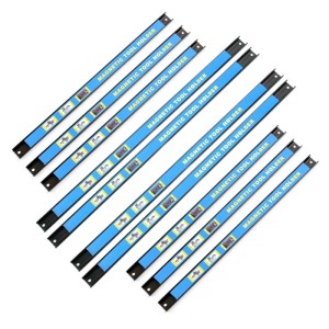 Wiltec Magnetleiste 10Er Set 6X46/4X61Cm Werkzeughalter Werkstatt Wandhalterung