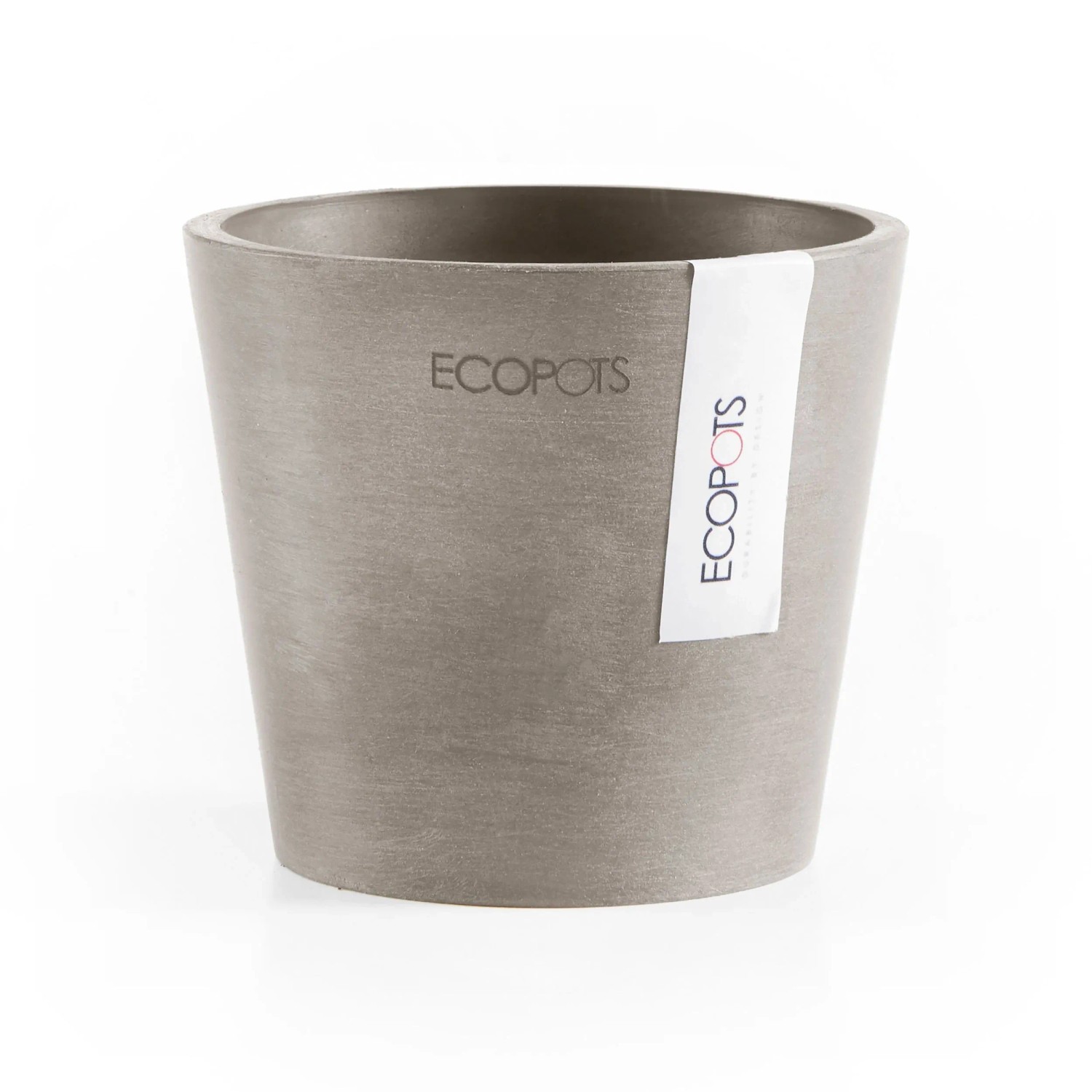 Thumbnail - Ecopots Pflanztopf Amsterdam Mini Taupe 10,5 cm x 9 cm